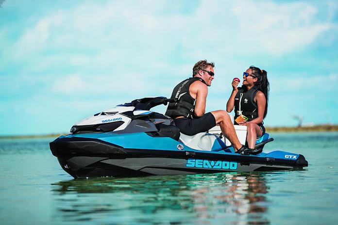 Water-sports Reservation selector image - A couple on a Sea-Doo jet ski at Marina by D.A.E